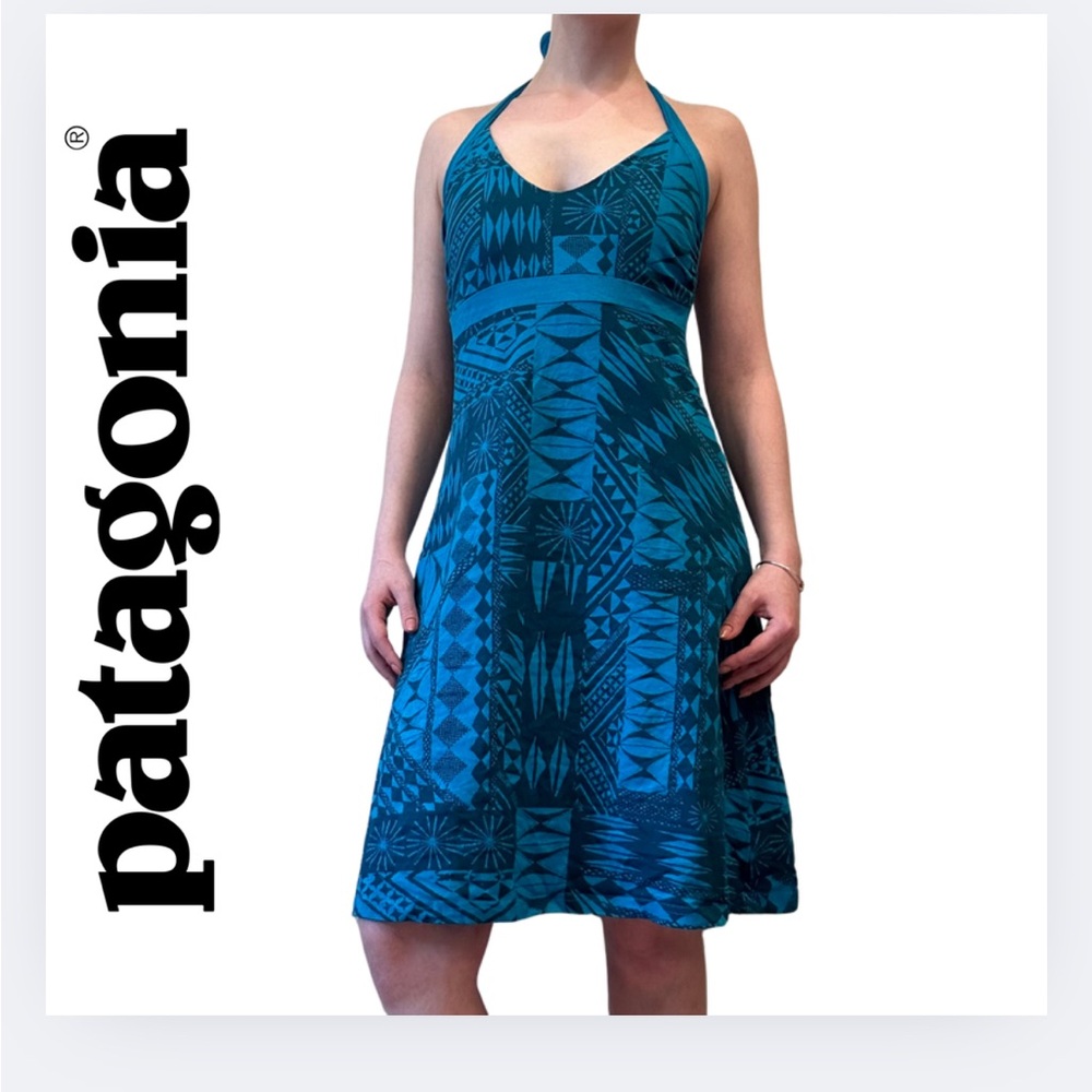 Patagonia Women's Blue Halter Dress